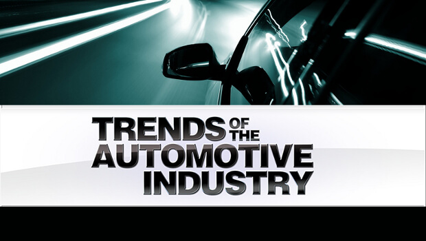 A banner image with "Trends in Automotive Industry" text